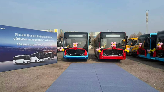 Yutong Ships 650 Buses to Algeria