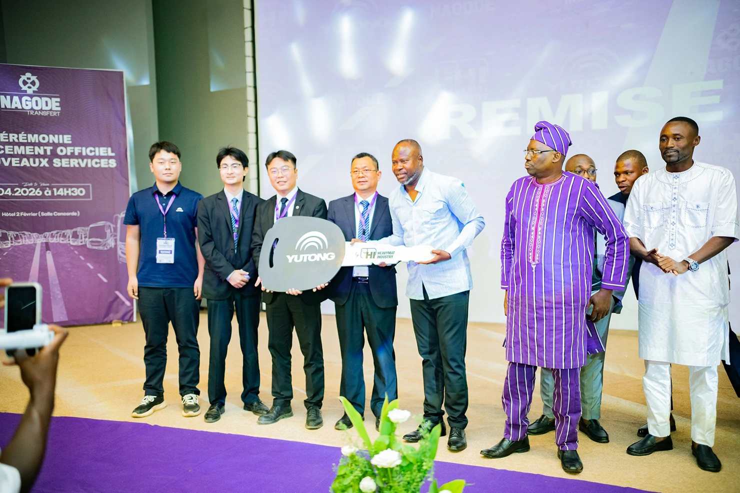 Yutong Delivers 60 Vehicles to Togo, Empowering Local Operator Nagode Transfert to Officially Launch Premium Passenger Transport Services