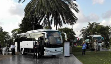 Yutong Euro VI buses exhibited in Israel