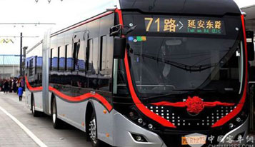 Yutong 18m double energy powered trolleys put into operation in Shanghai