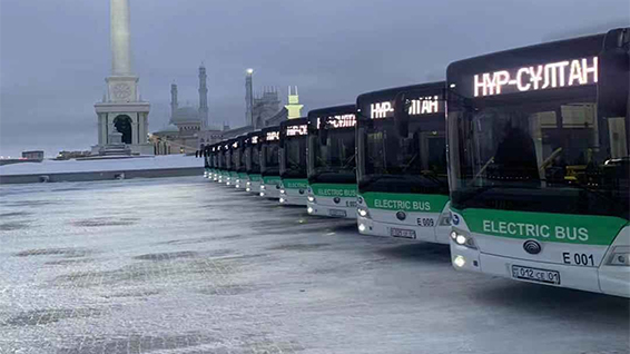 100 Yutong electric buses exported to Kazakhstan