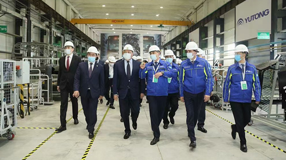 The Prime Minister of Kazakhstan Witnessed Opening of the CKD Plant, Yutong Technology Exports Set a Cooperation Example