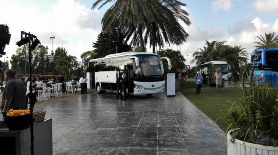 Yutong Euro VI buses exhibited in Israel