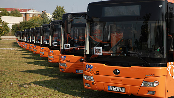 Natural gas buses made by Chinese firm put into operation in Bulgarian capital