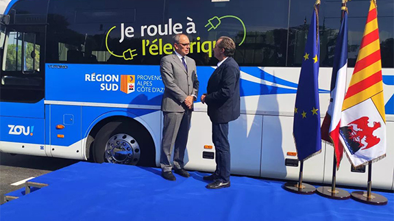 Europe's First Pure Electric Intercity Line Opened, Yutong Pure Electric Bus Entering Provence