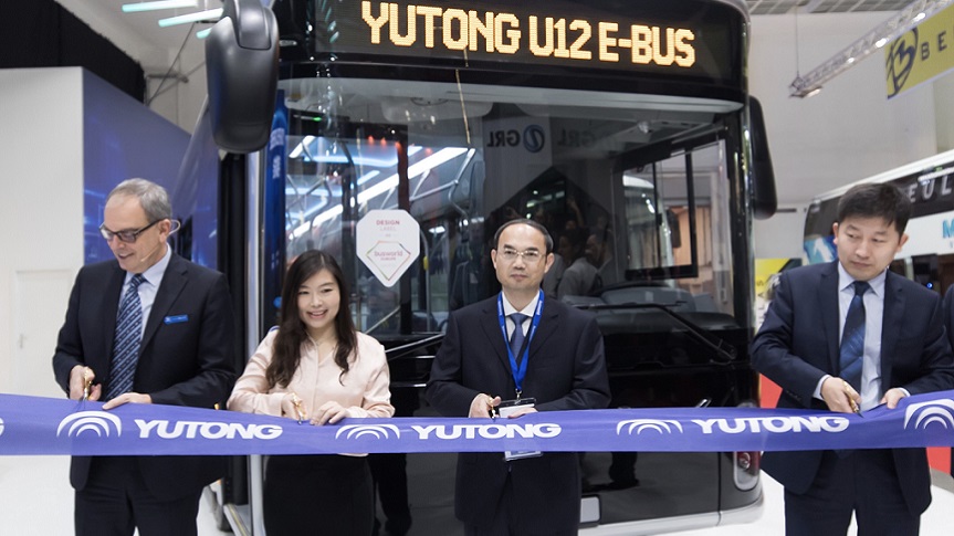  Yutong, Shining at Busworld Belgium, Leading New Energy Trend