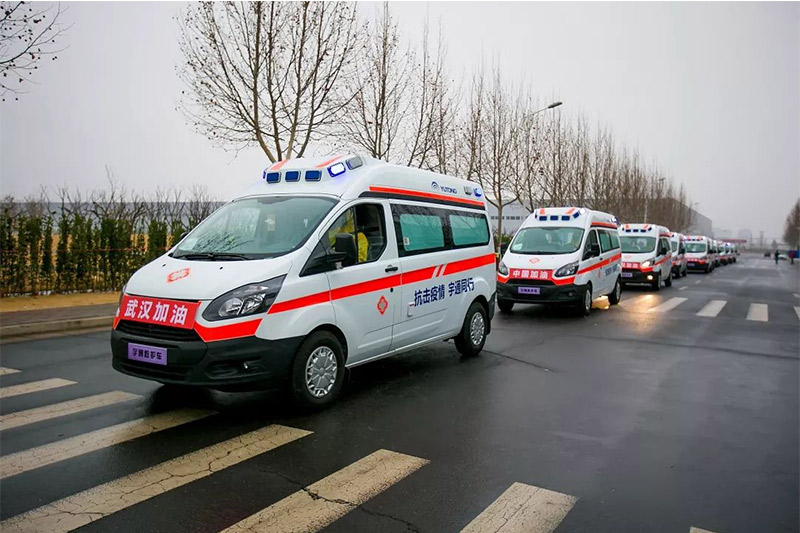 Yutong donates 10 negative pressure ambulances to Wuhan