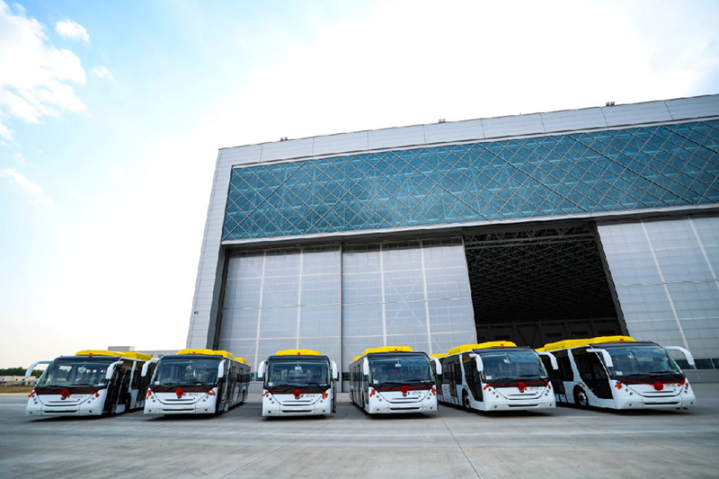 12 Yutong full electric airfield buses delivered to China Eastern Airlines