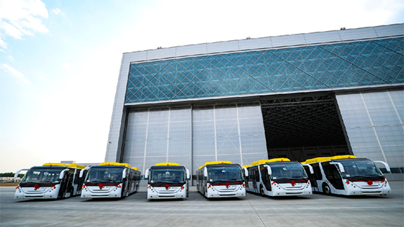 12 Yutong full electric airfield buses delivered to China Eastern Airlines