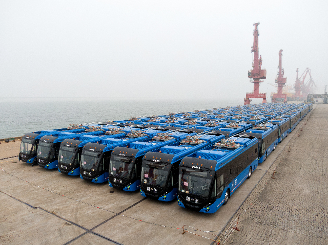 Create a new era of double source trolleybus market in America！130 Yutong buses to be shipped to Mexico
