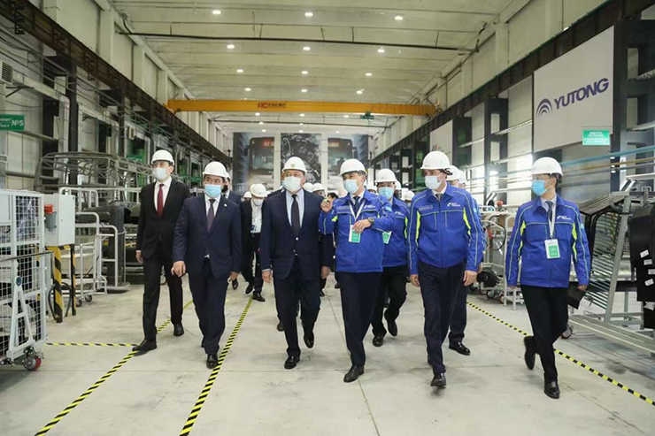 The Prime Minister of Kazakhstan Witnessed Opening of the CKD Plant, Yutong Technology Exports Set a Cooperation Example