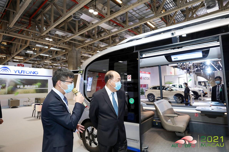 Yutong New Energy Bus Linked with Intelligent Networks Debuts at 2021 China (Macao) International Automobile Exposition