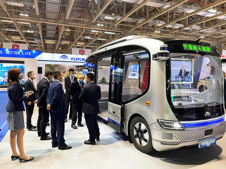 Yutong New Energy Bus Linked with Intelligent Networks Debuts at 2021 China (Macao) International Automobile Exposition