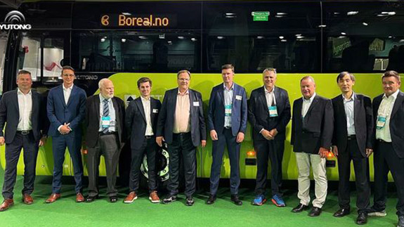 Yutong bus shows at the 35th International Electric Vehicle Symposium