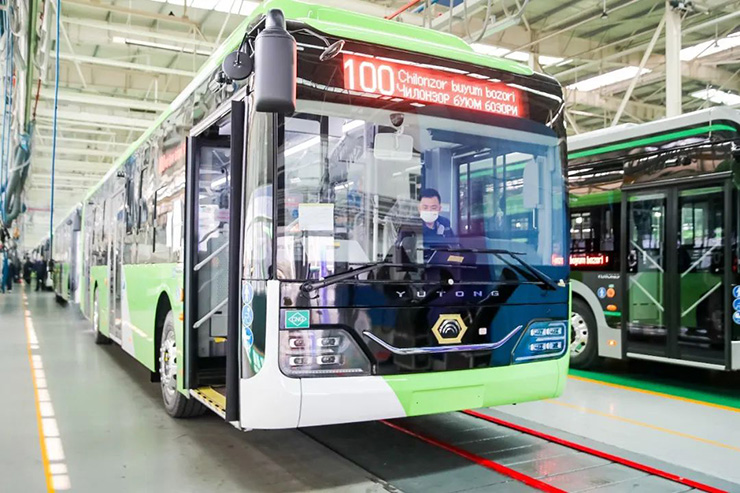800 buses! First batch to be sent to Uzbekistan