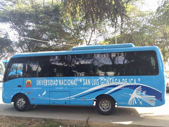 Nine Yutong buses delivered to ICA University in Peru