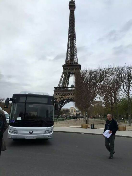 Yutong trialing green buses in Paris