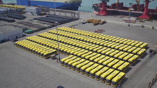 500 Yutong buses shipped to Myanmar