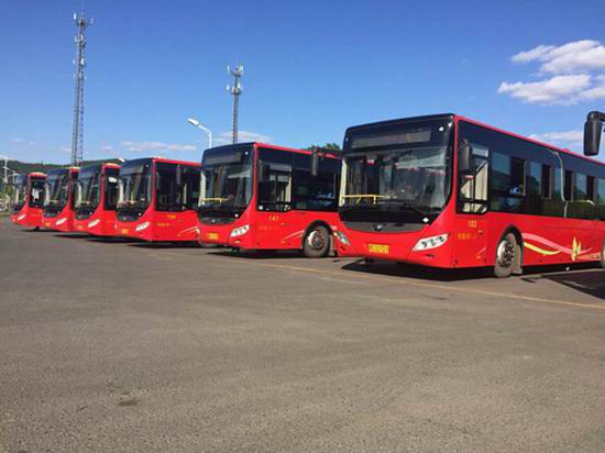 Yutong new energy city buses gallop on the land of snow