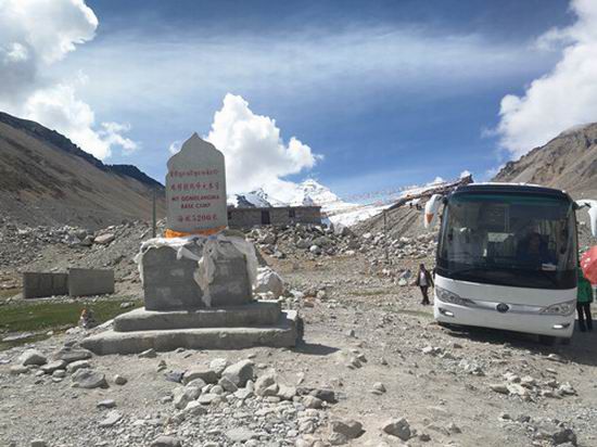 Yutong full electric bus conquers the altitude of 5,200m