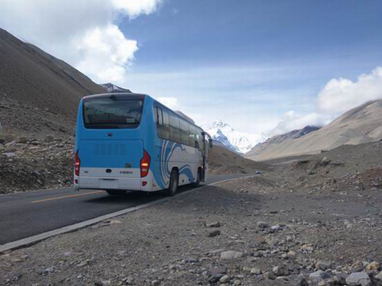 Yutong full electric bus conquers the altitude of 5,200m