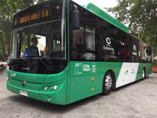 Yutong launches E-bus E12 in Chile