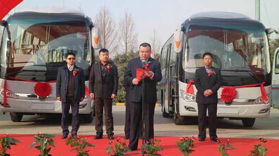 66 units of Yutong coaches delivered to Tianjin