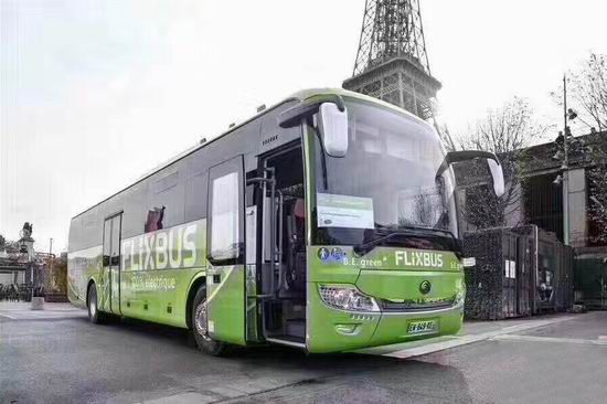 Yutong full electric bus runs in France