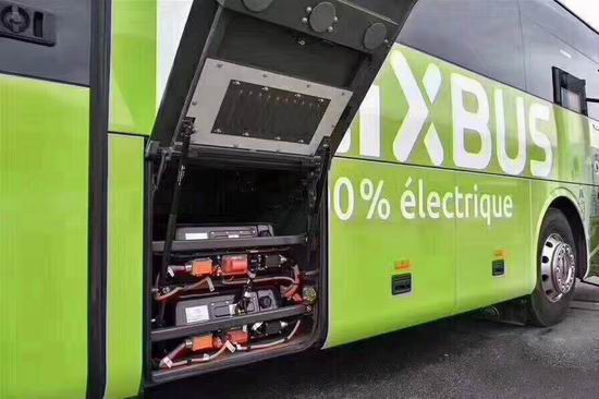 Yutong full electric bus runs in France