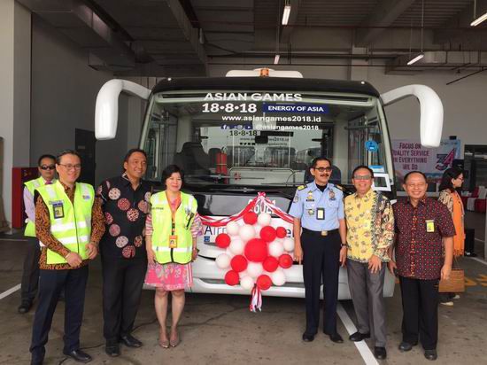 Yutong airfield buses delivered to Indonesia to escort for the Jakarta Asian Games