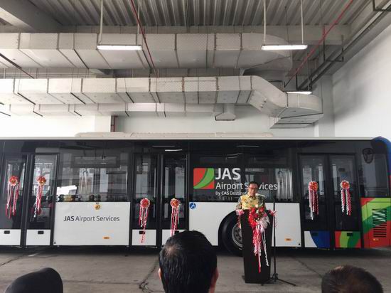 Yutong airfield buses delivered to Indonesia to escort for the Jakarta Asian Games