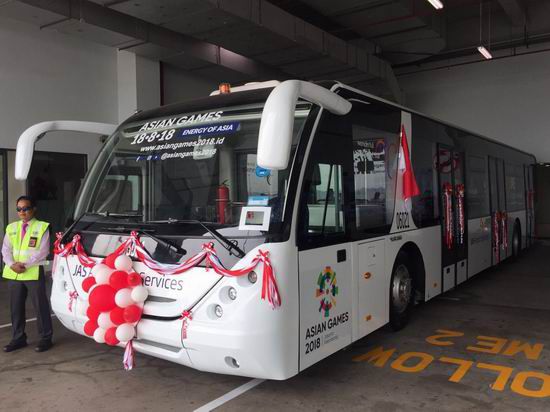 Yutong airfield buses delivered to Indonesia to escort for the Jakarta Asian Games