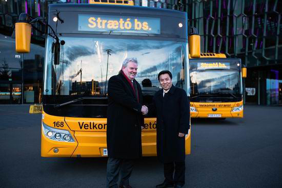 Yutong opens a new era of green transport in Iceland