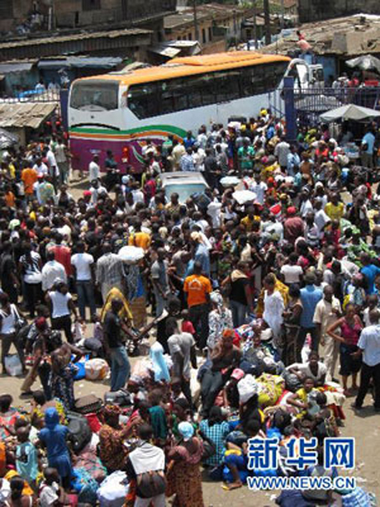 Yutong buses spotted amid chaos in Cote d'ivoire