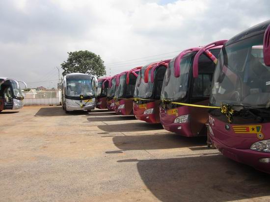 Yutong hands over 10 VIP buses to Ghana