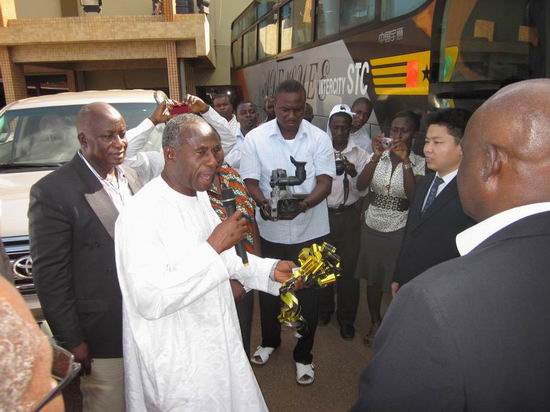 Yutong hands over 10 VIP buses to Ghana