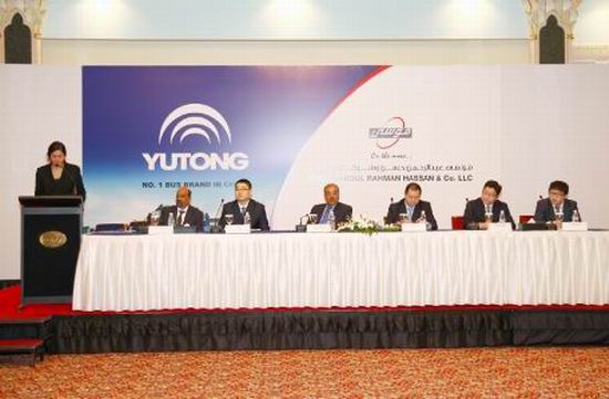 Yutong bus makes its debut in Oman