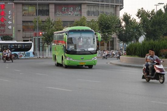 Yutong buses on the Silk Road