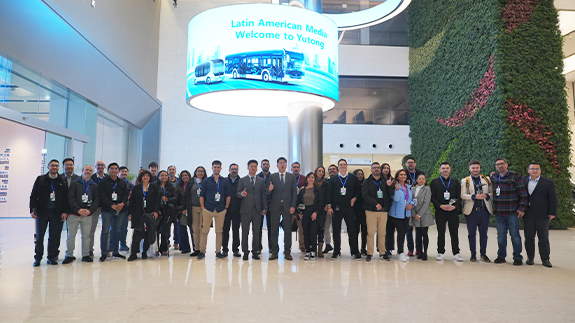 Media delegations from 10 Latin American countries visit Yutong, concentrating on new energy technological innovation