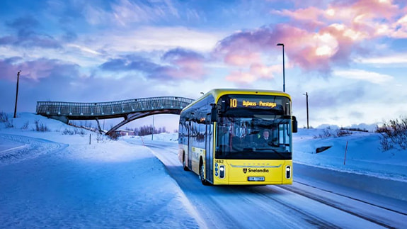 Yutong Battery Electric Bus Enters the Arctic Circle