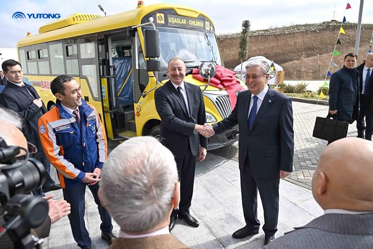 Yutong school bus presented to Azerbaijan as a national gift
