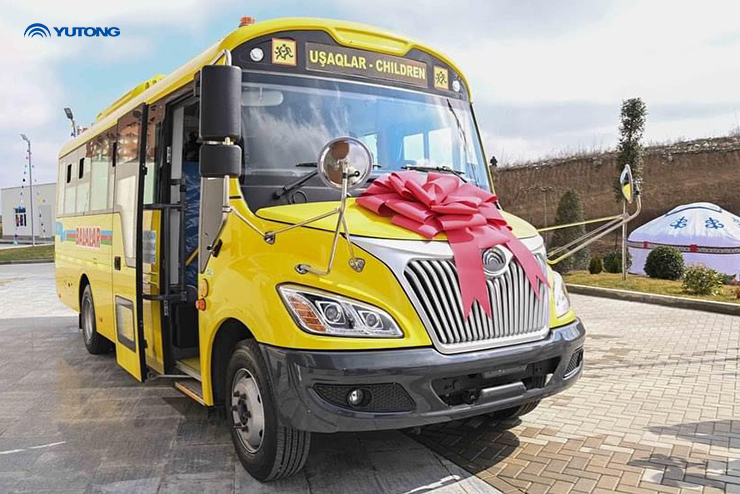 Yutong school bus presented to Azerbaijan as a national gift