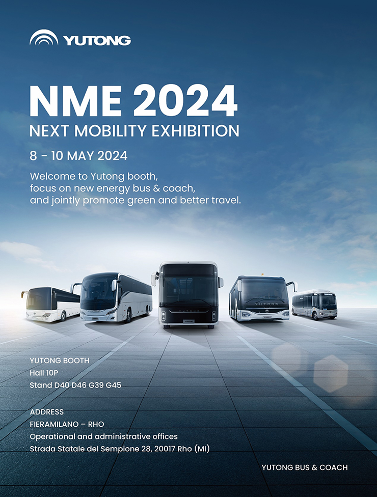 Yutong Will Unveil Four High-end Pure Electric Models at the 2024 Italy NME Auto Show
