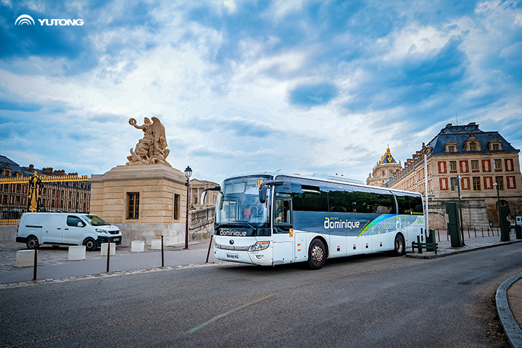 Yutong Bus at the Paris grand sports gathering