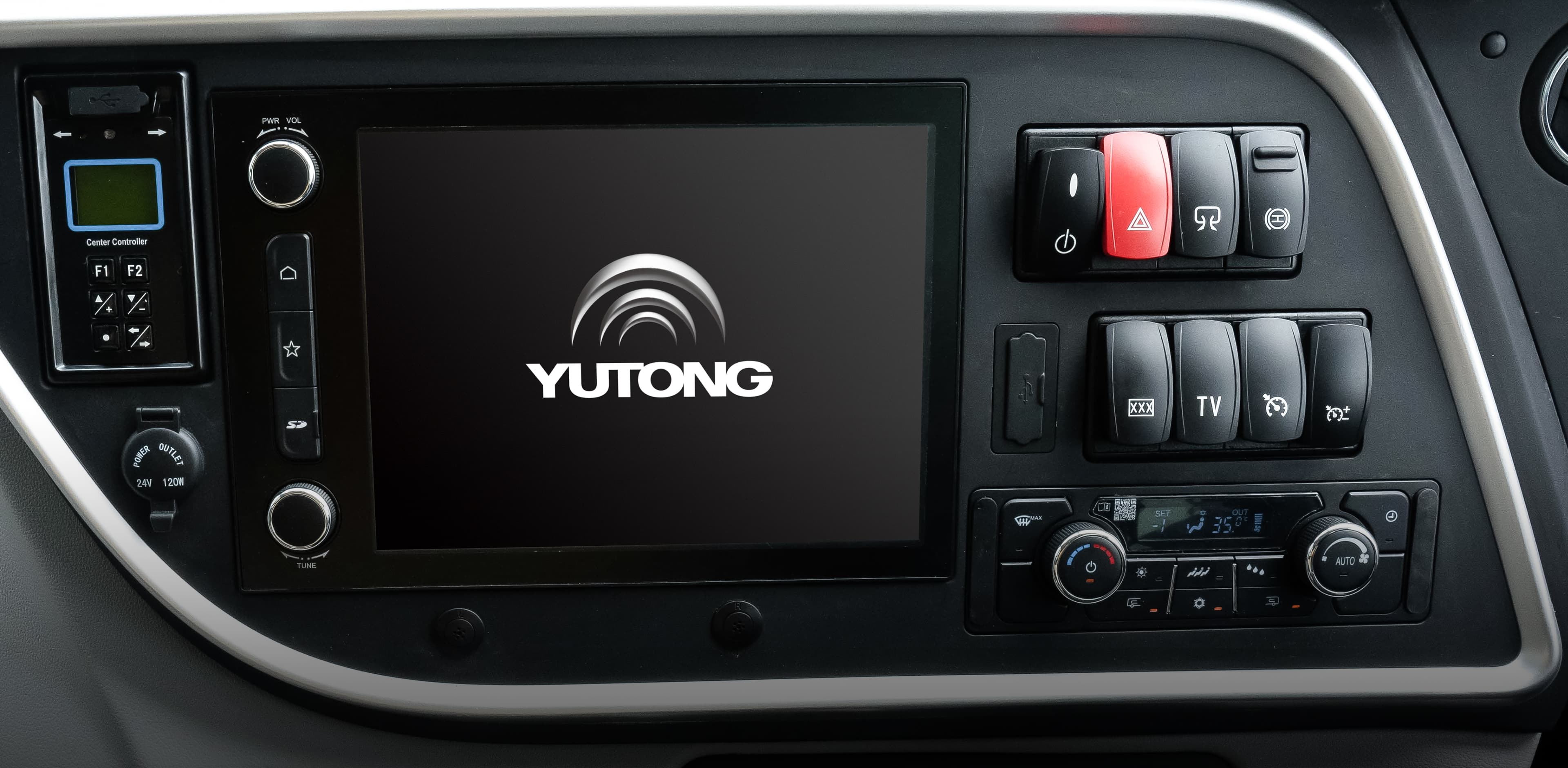 Integrated button layout
