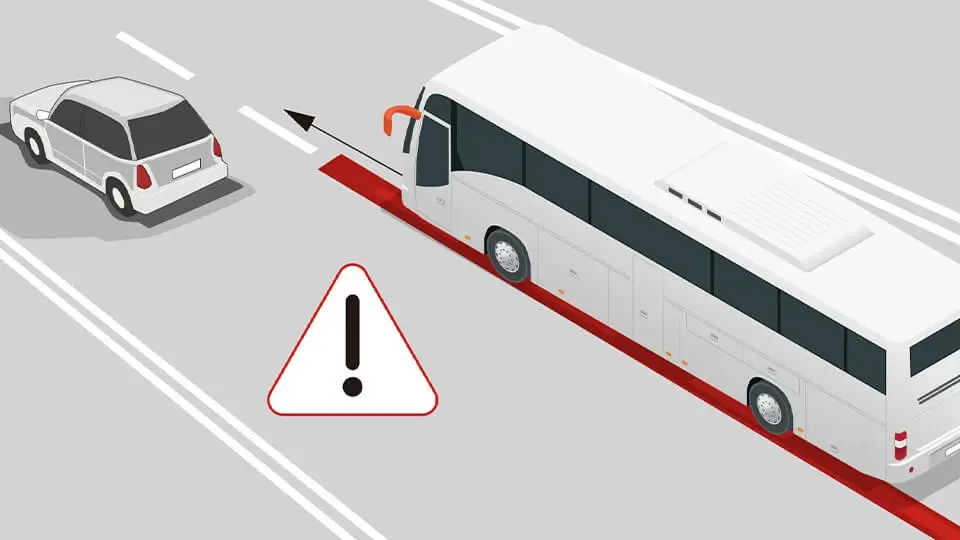 Forward pre-collision warning and lane departure warning (optional)