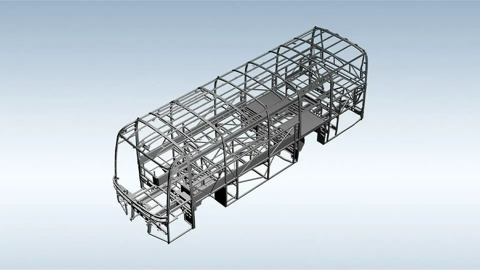 Steel alloy closed-ring body structure