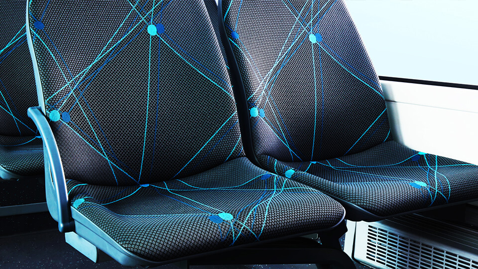 Inclined-support ergonomic passenger seat