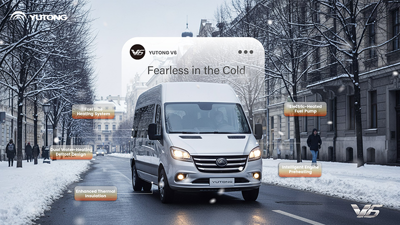 Yutong V6 van, The Professional van That Conquers the Blizzard, Wins Global Customers Trust and Delivers Better Operation