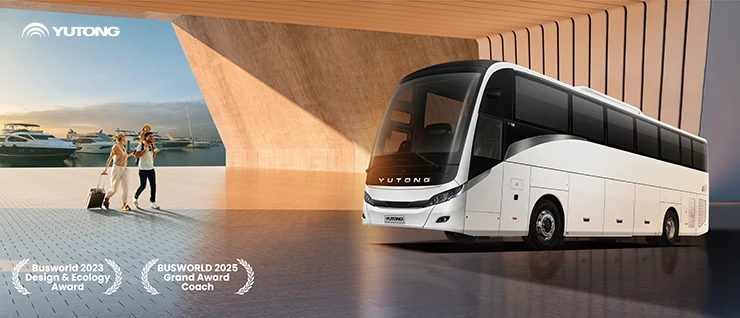 Yutong left-hand drive diesel coach T12 debuts:&nbsp;superior reliability for premium travel